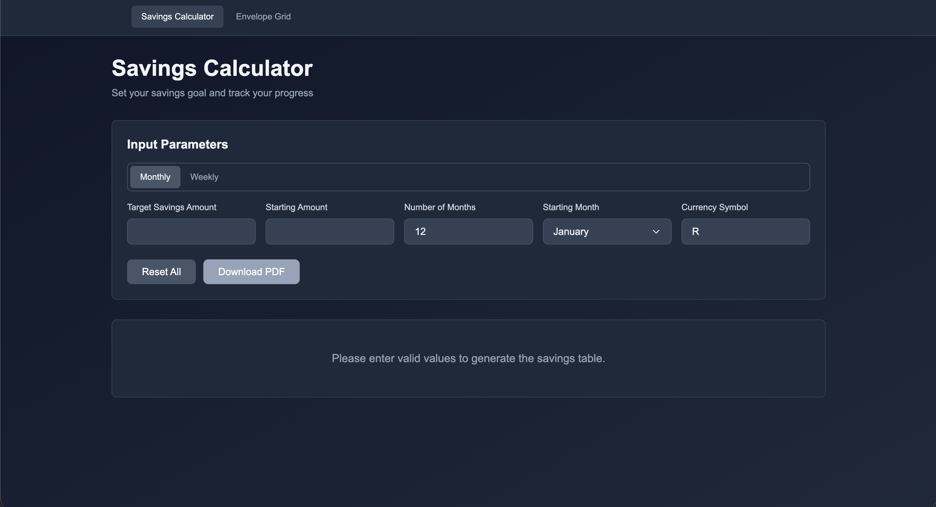 Savings Plan